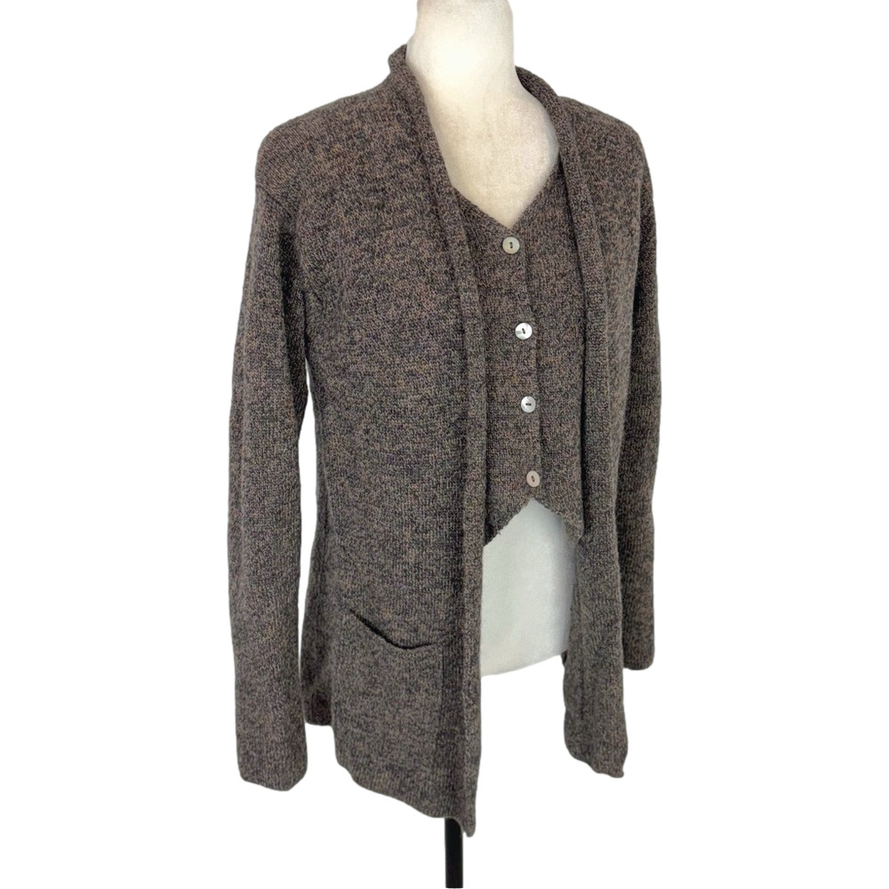 Magnolia wool vest cardigan